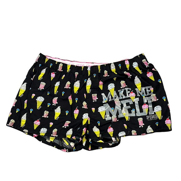 PINK Victoria's Secret Black and Pink boxers - Picture 1 of 6